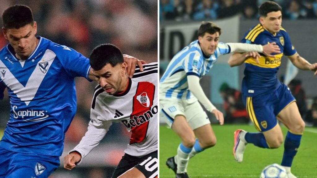 River dejó escapar el triunfo y Boca repartió puntos con Racing en el fútbol argentino