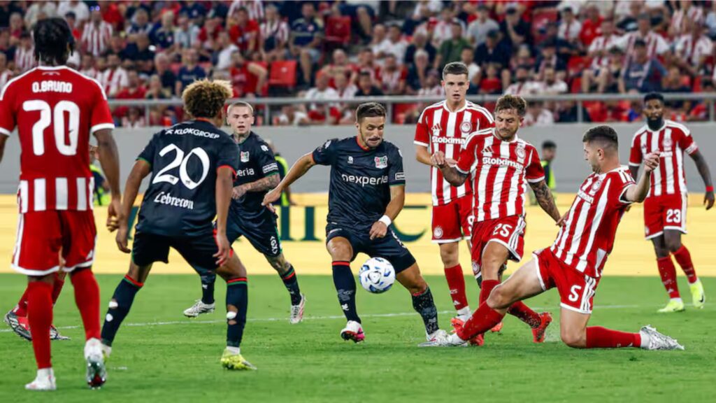 Olympiacos y NEC dejan la llave abierta tras empatar sin goles en Grecia